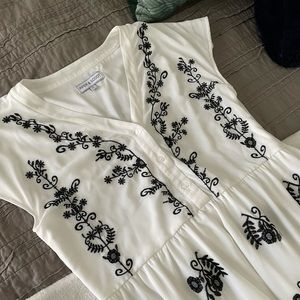 Piper and Scoot embroidered midi dress